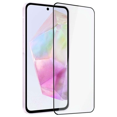 Película de Vidro Temperado Samsung Galaxy A55 5G 5D Preta