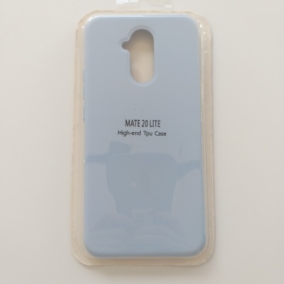 Capa Silicone Huawei Mate 20 Lite Azul Reforçada
