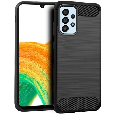 Capa Silicone Samsung Galaxy A33 5G Preta Reforçada