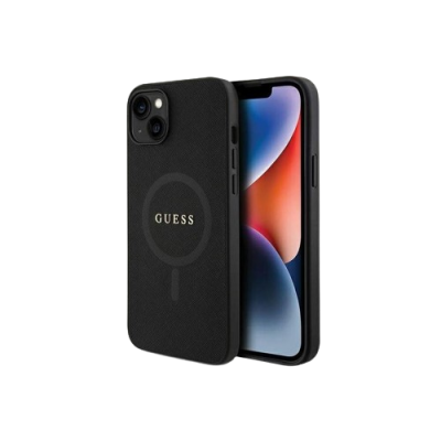 Capa iPhone 15 Preta Guess com Magsafe