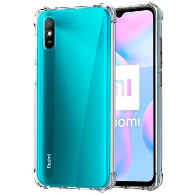 Capa Silicone Xiaomi Redmi 9A Transparente Reforçada