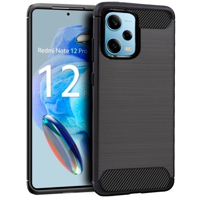 Capa Silicone Xiaomi Redmi Note 12 Pro 5G Preta Reforçada