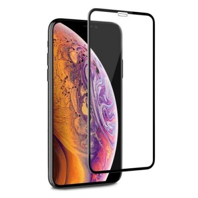 Película de Vidro Temperado iPhone XS Max/11 Pro Max 5D Preta