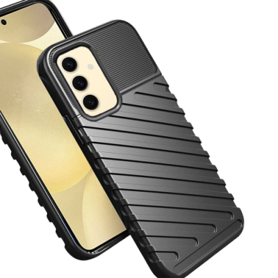 Capa Silicone Samsung Galaxy S24 Plus Preta Reforçada