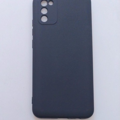 Capa Silicone Samsung Galaxy A02s Preta Reforçada