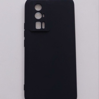 Capa Silicone Xiaomi Poco F5 Pro/ Redmi K60 Preta Reforçada