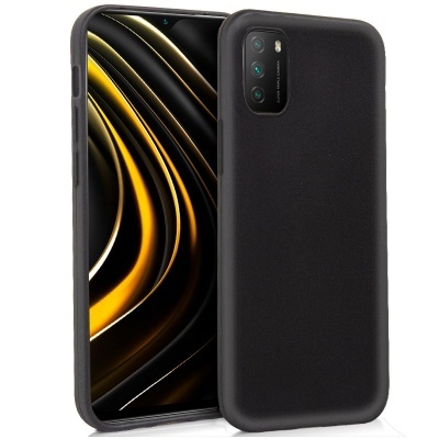 Capa Silicone Xiaomi Poco M3 Preta