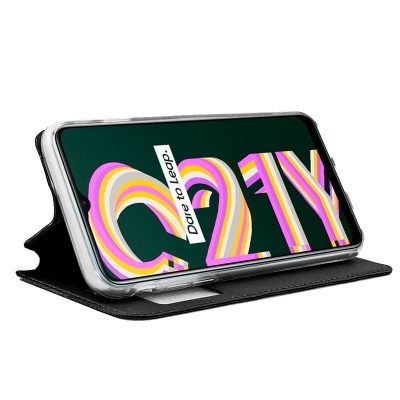 Capa Livro Realme C21Y/ C25Y Preta