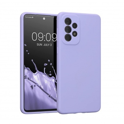 Capa Silicone Samsung Galaxy A73 5G Lilás Reforçada