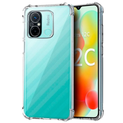 Capa Silicone Xiaomi Redmi 12C Transparente Reforçada