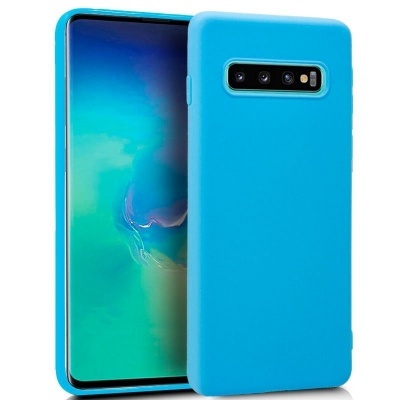 Capa Silicone Samsung Galaxy S10 Plus Ciano
