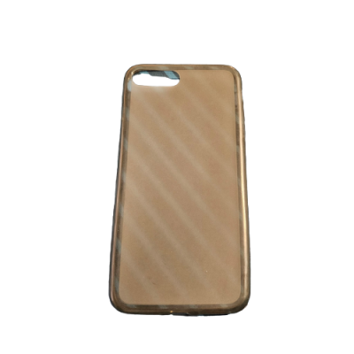 Capa Silicone iPhone 7 Plus/ 8 Plus Cinza Transparente
