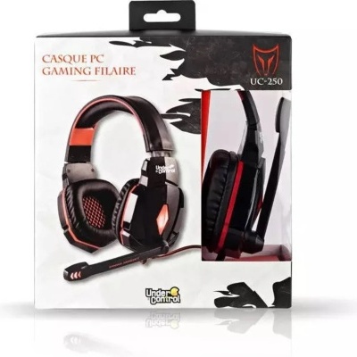 Under Control UC-250 – Auriculares Gaming com Fio + Microfone PC Under Control UC-250 – Auriculares Gaming com Fio + Microfone PC