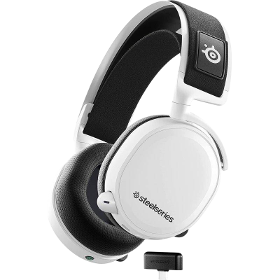 Headset Steelseries Arctis 7+ 7.1 Surround Wireless Branco
