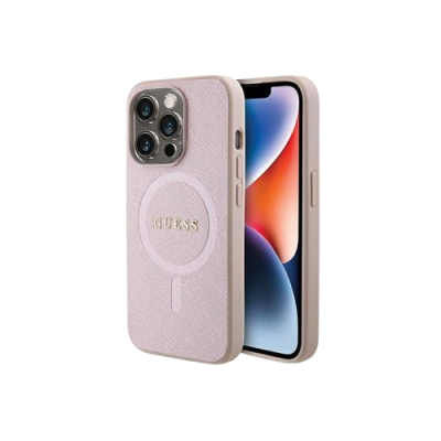 Capa iPhone 15 Pro Max Rosa Guess com Magsafe