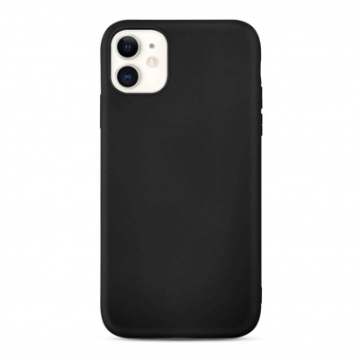 Capa Silicone iPhone 12 Mini Preta Reforçada