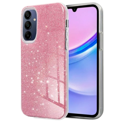 Capa Silicone Samsung Galaxy A15 / A15 5G Rosa Glitter