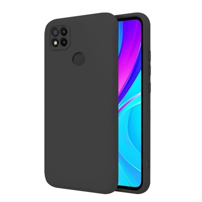 Capa Silicone Xiaomi Redmi 9C Preta Reforçada
