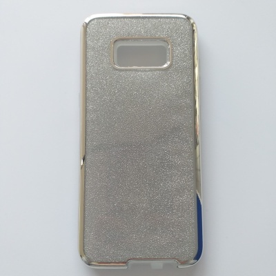 Capa Rígida Samsung Galaxy S8 Prateada Com Brilho