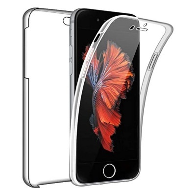 Capa Silicone iPhone 6 Plus Transparente 360º Reforçada
