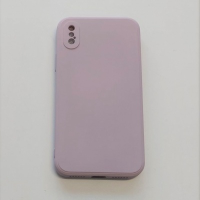 Capa Silicone iPhone X/XS Lilás Reforçada
