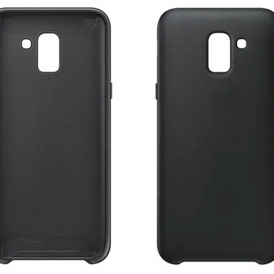 Capa Silicone Samsung Galaxy J6 Plus Preta Reforçada