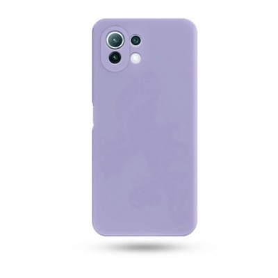 Capa Silicone Xiaomi Mi 11 Lite/ 11 Lite 5G NE Lilás Reforçada