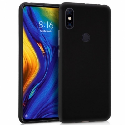 Capa Silicone Xiaomi Mi Mix 3 Preta