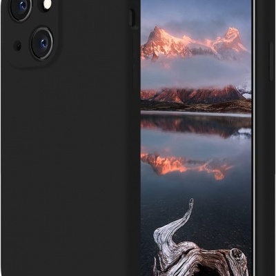 Capa Silicone iPhone 13 Mini Preta Reforçada