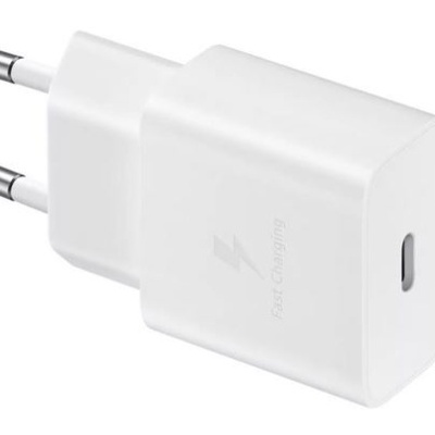 Samsung Adaptador de Corrente 15W USB-C 1m – Branco Samsung Adaptador de Corrente 15W USB-C 1m – Branco