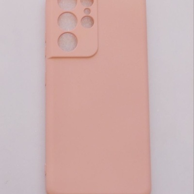 Capa Silicone Samsung Galaxy S21 Ultra Nude Reforçada