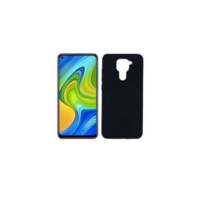 Capa Silicone Xiaomi Redmi Note 9 Preta
