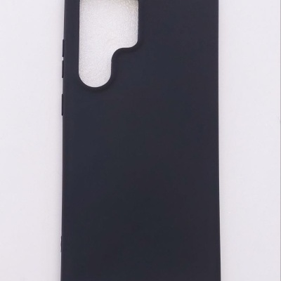 Capa Silicone Samsung Galaxy S23 Ultra Preta Reforçada