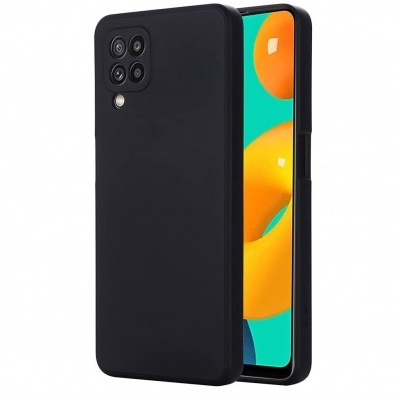 Capa Silicone Samsung Galaxy M32 Preta Reforçada