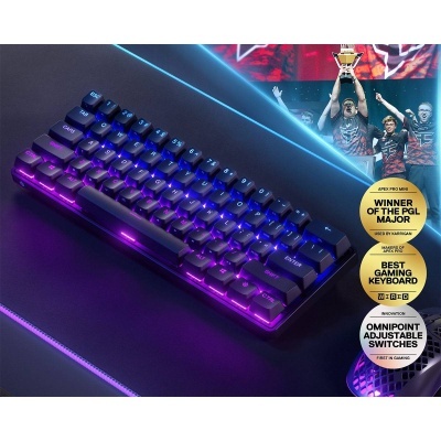 Teclado Mecânico Steelseries Apex Pro Mini Wireless/Bluetooth US RGB