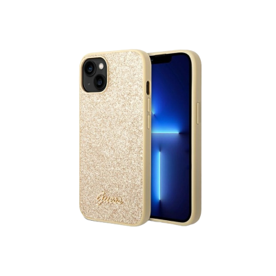 Capa iPhone 14 Glitter Dourada Guess