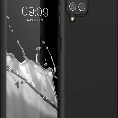 Capa Silicone Samsung Galaxy A12 Preta
