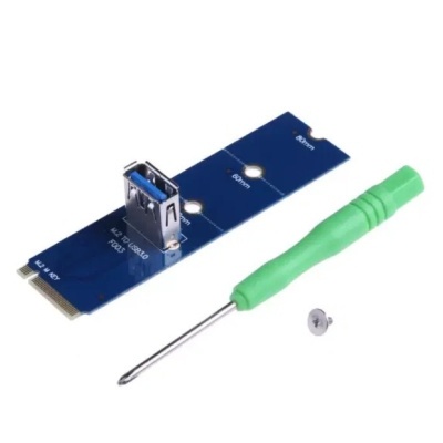Adaptador de Expansão M.2 para USB 3.0 – Conversor PCI-E Riser Adaptador de Expansão M.2 para USB 3.0 – Conversor PCI-E Riser