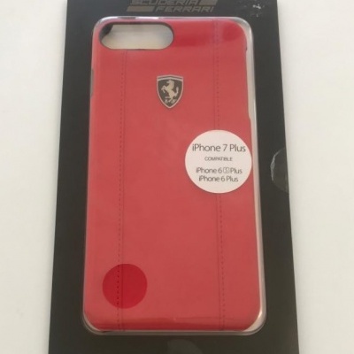 Capa iPhone 6 Plus/ 6s Plus/ 7 Plus Vermelha Ferrari