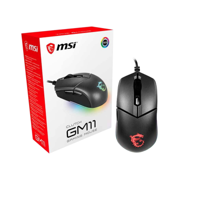 Rato Óptico MSI Clutch GM11 Gaming 5000DPI RGB Preto Rato Óptico MSI Clutch GM11 Gaming 5000DPI RGB Preto