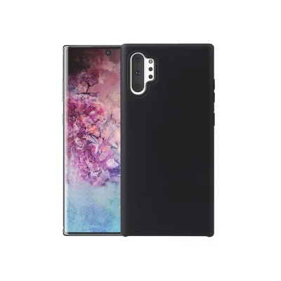 Capa Silicone Samsung Galaxy Note 10 Plus Preta