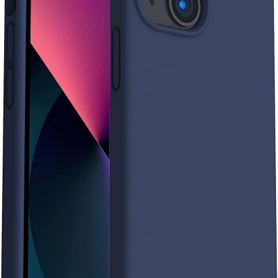 Capa Silicone iPhone 13 Mini Azul Reforçada