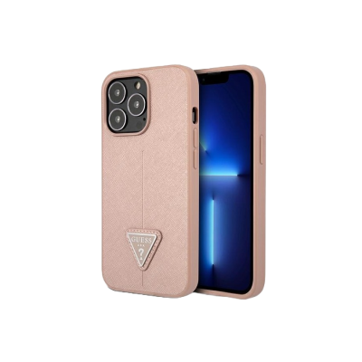 Capa iPhone 14 Pro Logo Rosa Guess