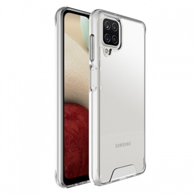 Capa Silicone Samsung Galaxy A12 Transparente Reforçada