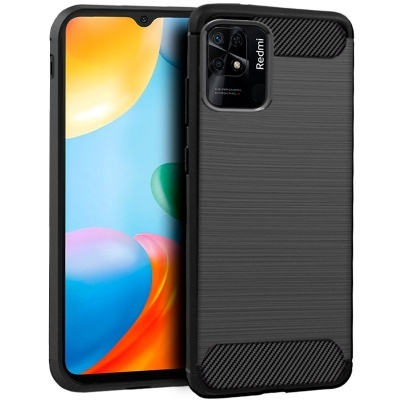 Capa Silicone Xiaomi Redmi 10C Preta Reforçada