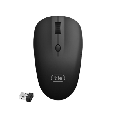 Rato Óptico 1Life mw:beam Wireless 1600DPI Preto