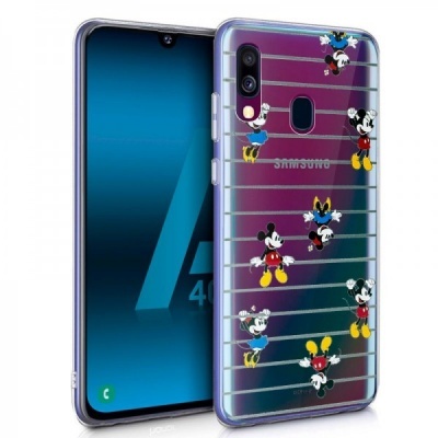 Capa Samsung Galaxy A40 Mickey e Minnie