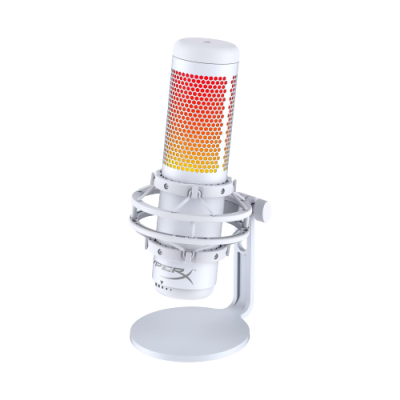 Microfone HyperX QuadCast S Gaming USB Branco