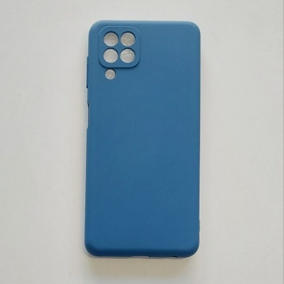 Capa Silicone Samsung Galaxy A22 4G Azul Reforçada