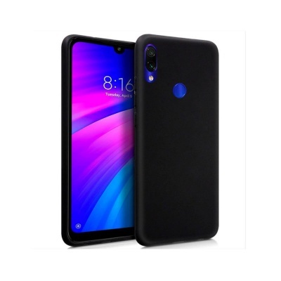 Capa Silicone Xiaomi Redmi 7 Preta